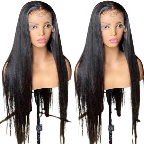 Lace Frontal Straight Wig 13x6 Human Hair 180% Density