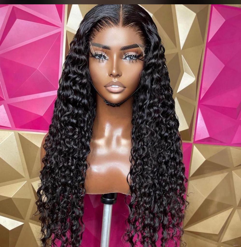 Deep Curl Lace Frontal Wig 13x6 HD Transparent Lace – 180% Density for Full, Voluminous Curls