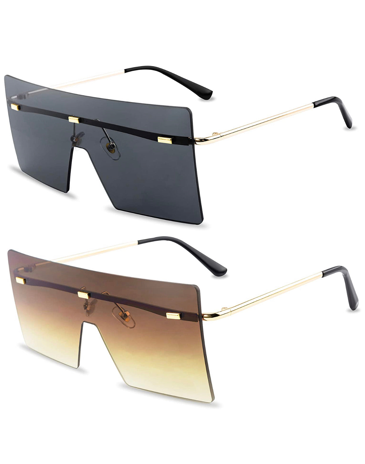 Fashion Oversized Shades Sunglasses – Bold and Trendy Eye-Catching Statement